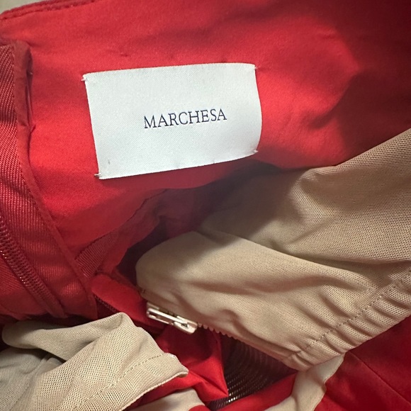 Beautiful marchesa red organza rose dress - Picture 3 of 4